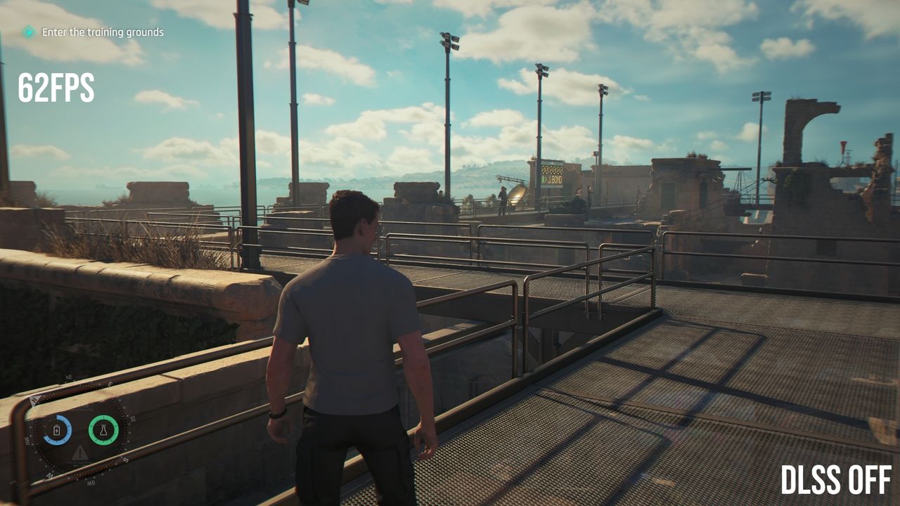 A scene from 007 First Light with DLSS off