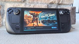 Ubisoft Connect playing Star Wars Outlaws on Steam Deck.