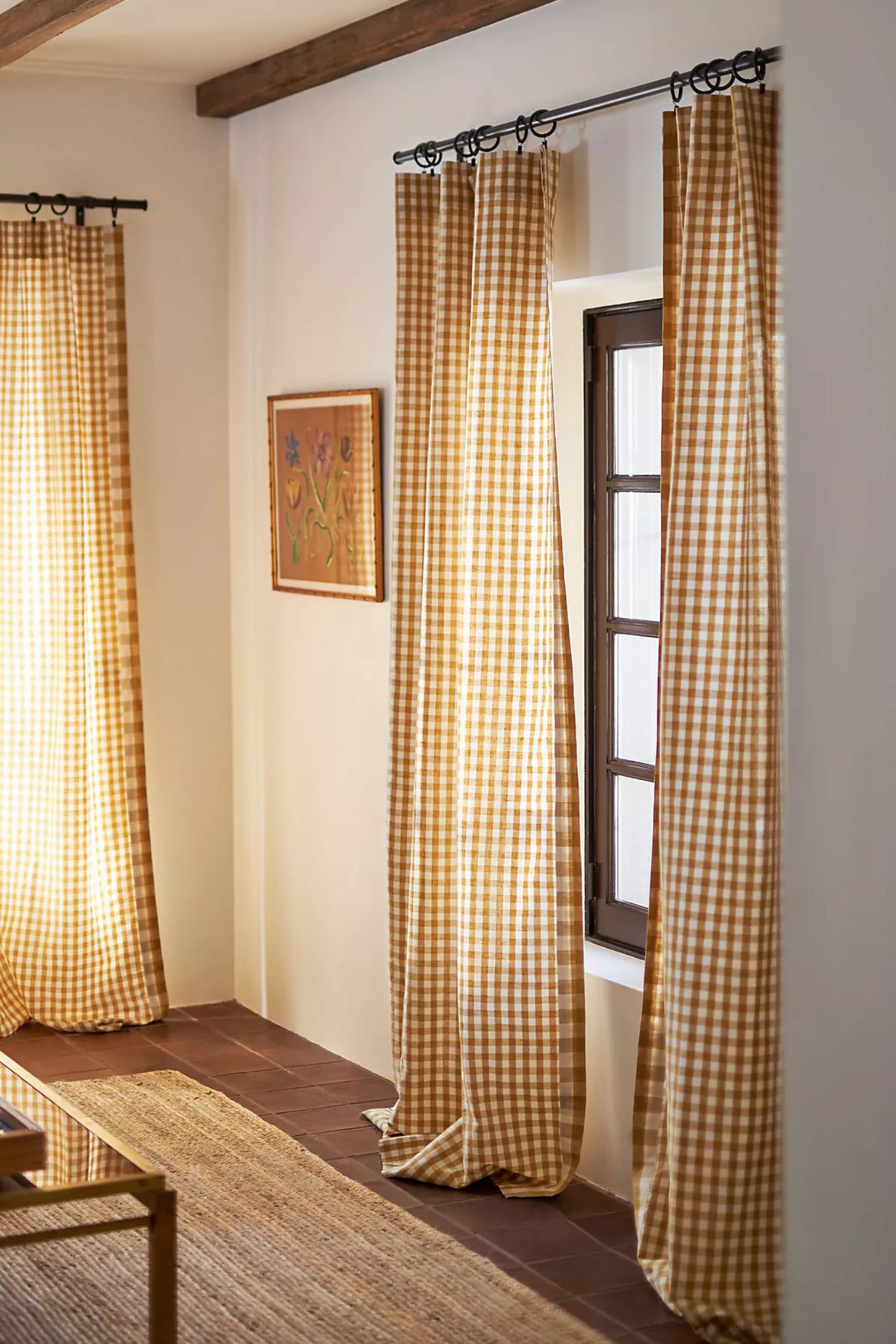Anthropologie, Gingham Curtain