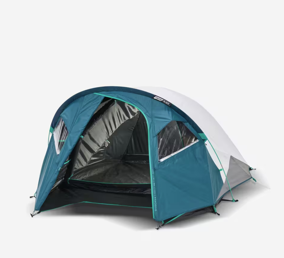 Quenchua Camping tent MH100 XL - 3-P - Fresh&Black