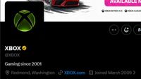 Header from X showing Xbox handle changed to @XBOX