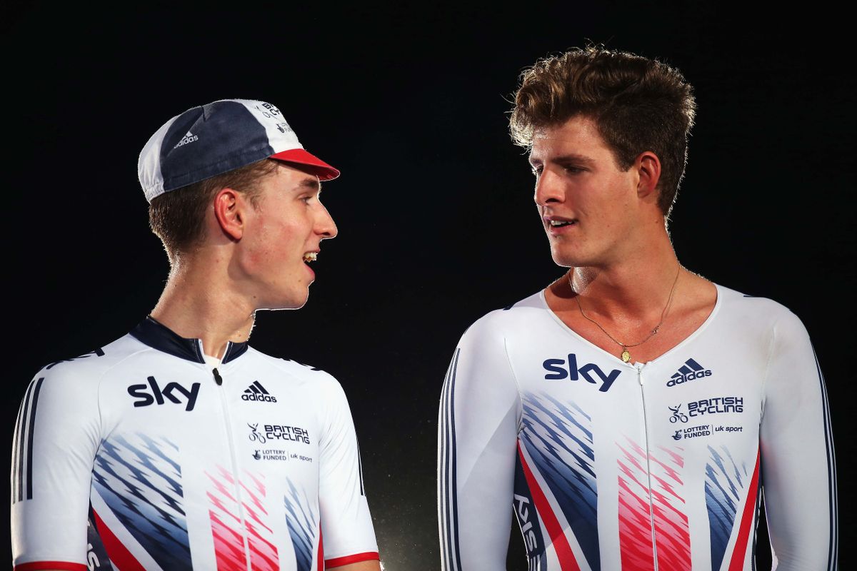 Chris Latham and Ollie Wood on the podium