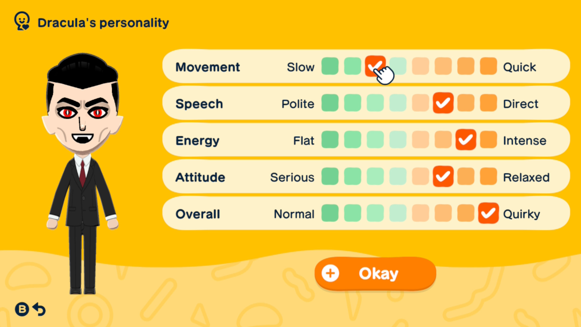 values that make a charmer personality type Mii in Tomodachi Life Living the Dream