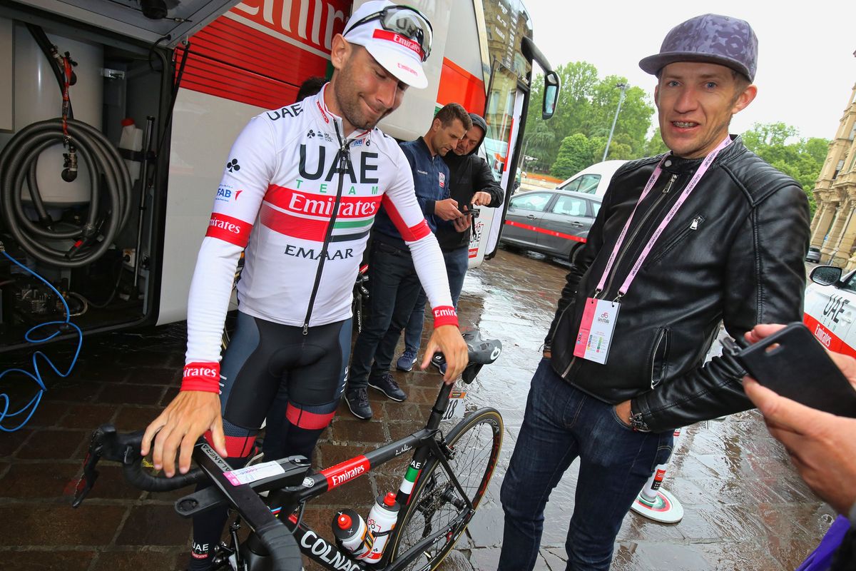 Diego Ulissi (UAE Team Emirates) at the stage start