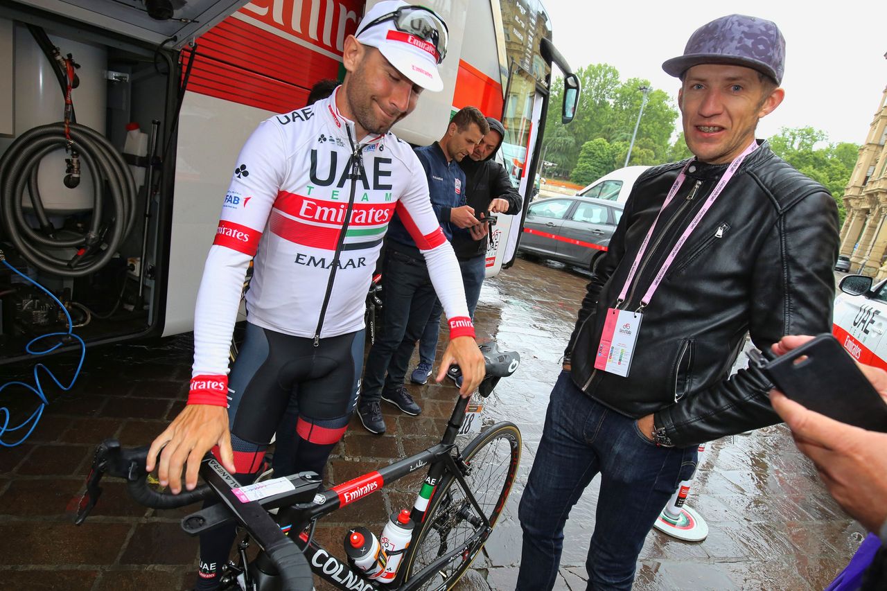 Diego Ulissi (UAE Team Emirates) at the stage start