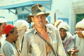 TV tonight Harrison Ford as Indiana Jones in Raiders of the Lost Ark.