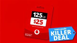 Vodafone deal showing 125GB prepaid plan discounted to just AU$25