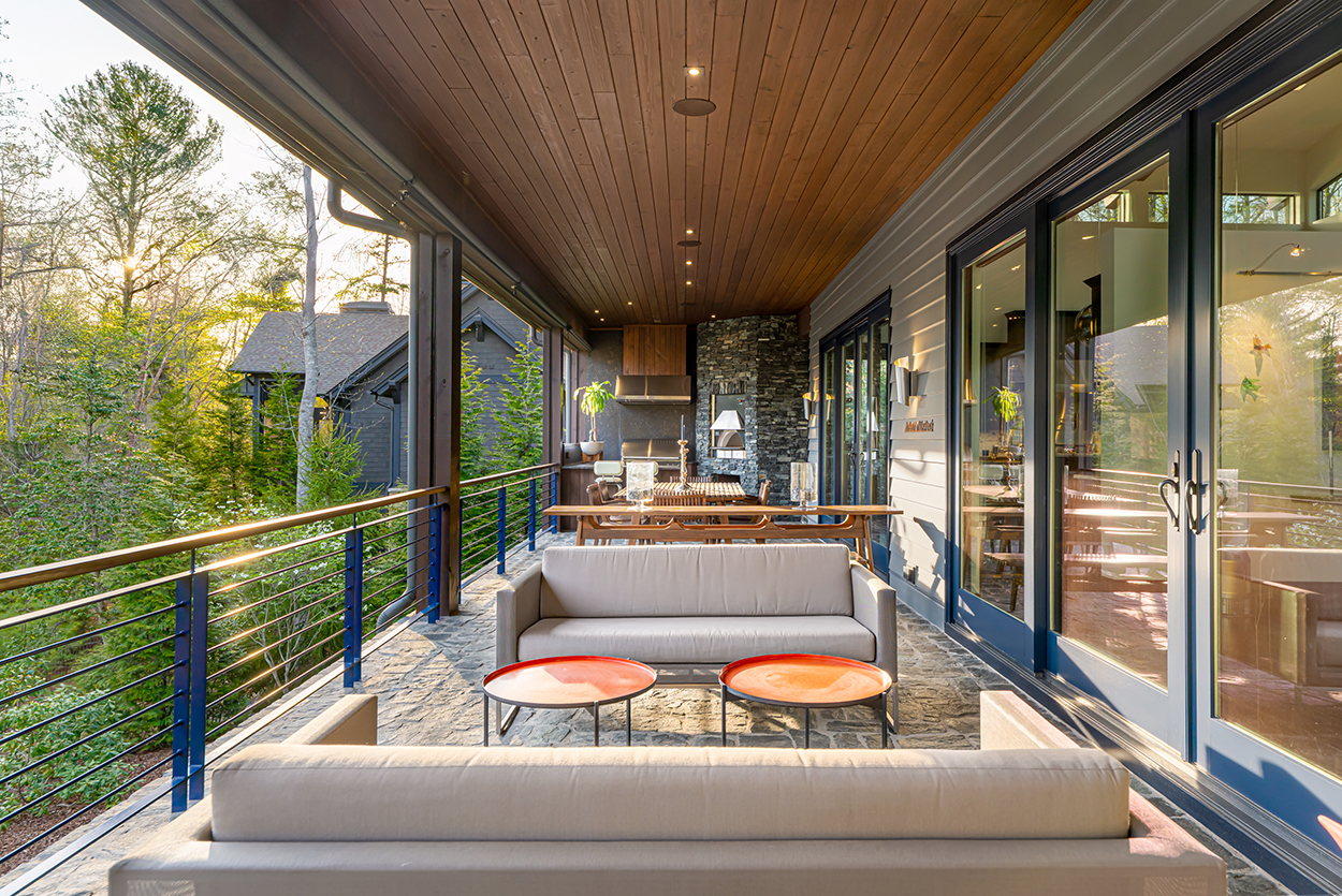 Porch at home in Asheville, North Carolina