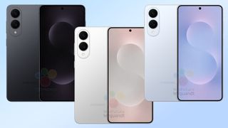 Three colors of Galaxy S25 Edge renders