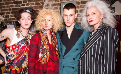 Vivienne Westwood A/W 2019 London Fashion Week backstage models