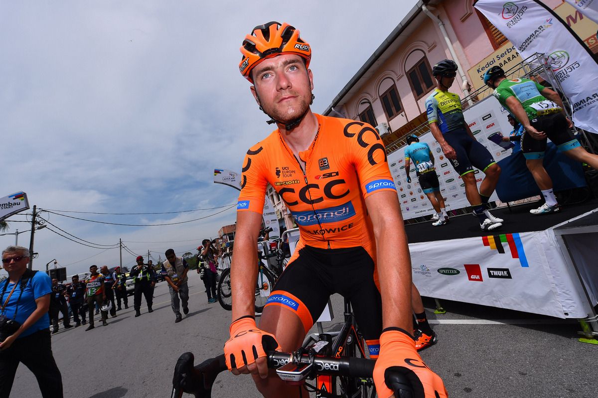 Second place went to Lukasz Owsian (CCC Sprandi Polkowice)