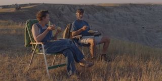 Frances McDormand and David Strathairn in Nomadland