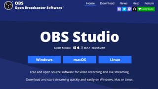 Website screenshot for OBS Studio