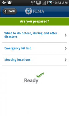 FEMA Android app
