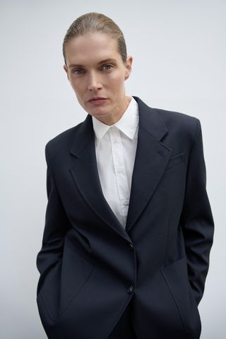 Oversized Pocket Blazer Zw Collection