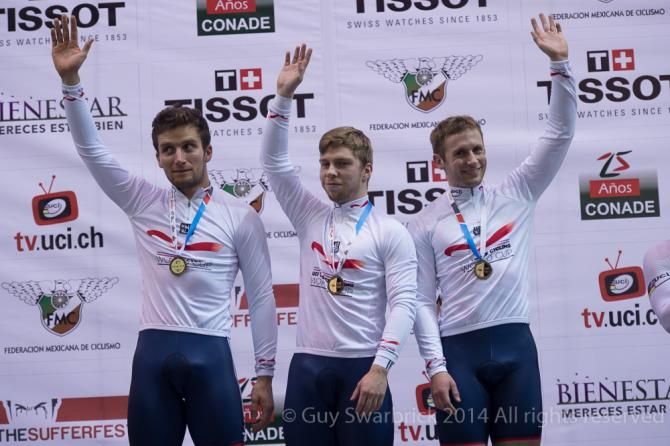 Great Britain took gold in the men's team sprint