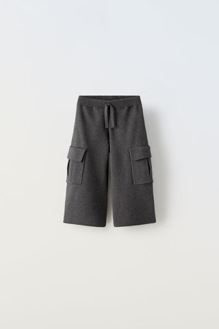 KNIT CARGO TROUSERS