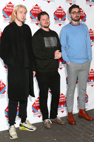 Joe Newman, Thom Green And Gus Unger-Hamilton At The NME Awards, 2014