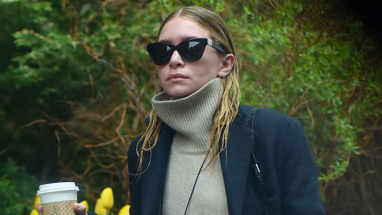 new york, ny april 27 ashley olsen seen out in manhattan on april 27, 2017 in new york city photo by robert kamaugc images