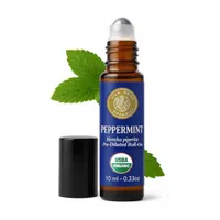 Silk Road Organic   Peppermint Essential Oil Roll-on