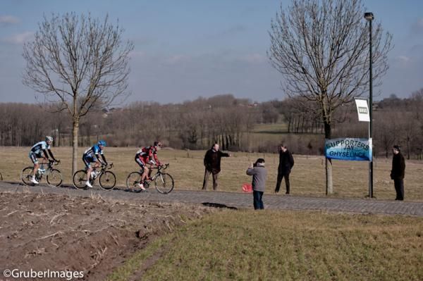 American Taylor Phinney (BMC) leads a group