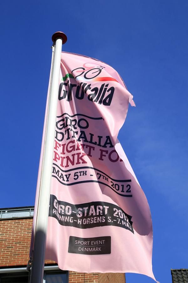 Herning celebrated the arrival of the Giro d'Italia