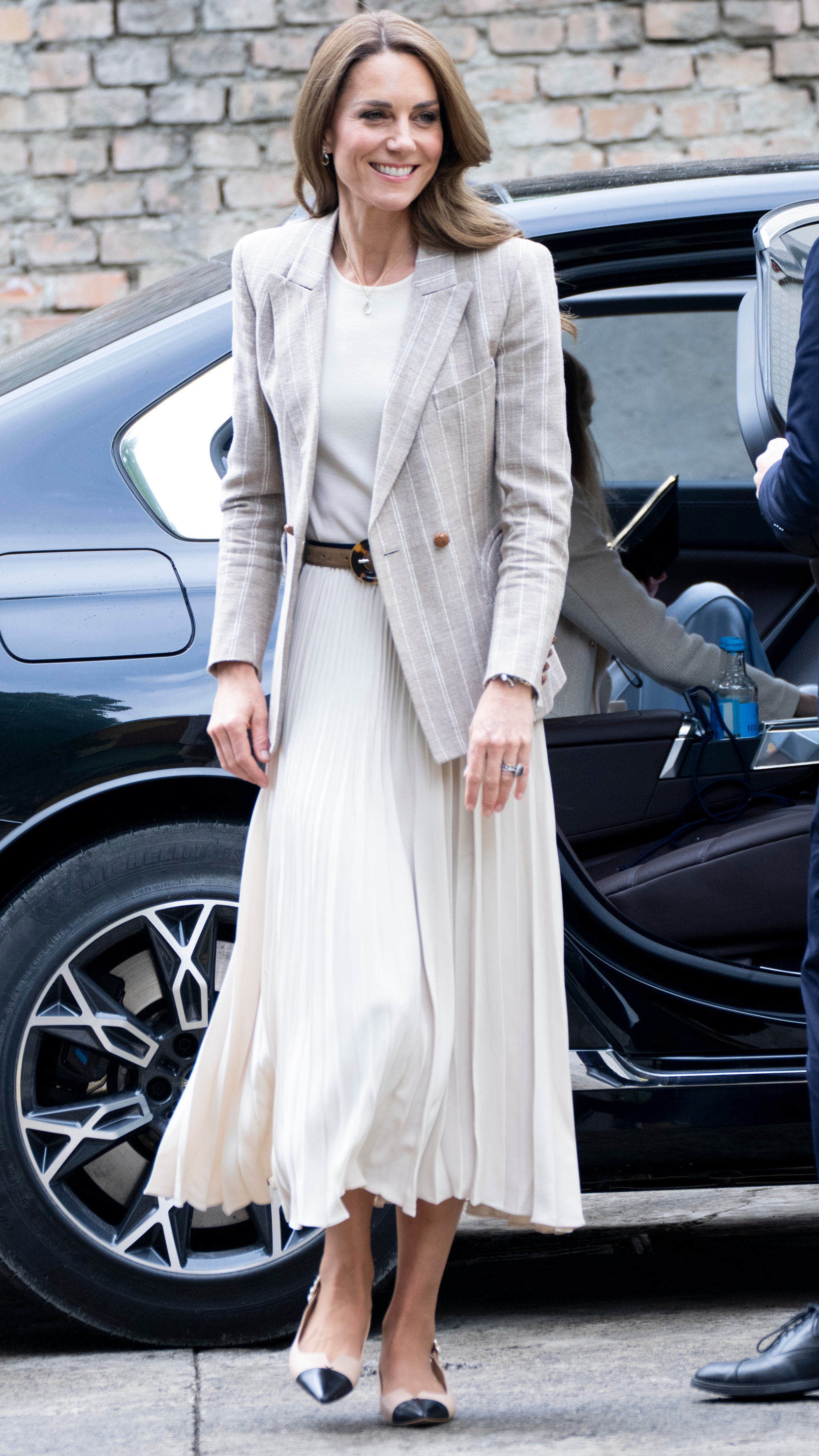 Catherine, Princess of Wales visits REMIDA, Reggio Emilia's creative resource centre during the second day of her visit to Reggio Emilia on May 14, 2026