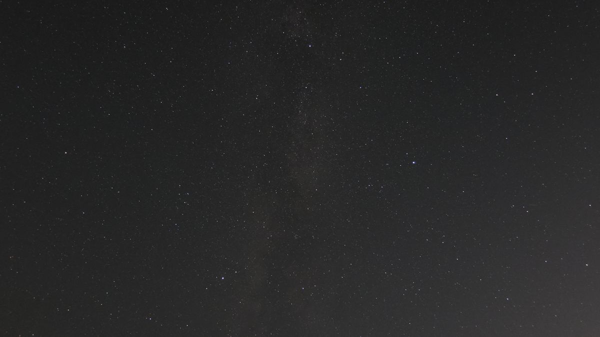 The core of the Milky Way in the night sky, taken with the Canon Powershot V1.