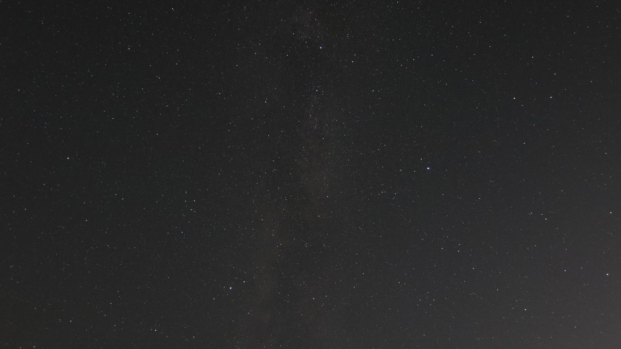 The core of the Milky Way in the night sky, taken with the Canon Powershot V1.