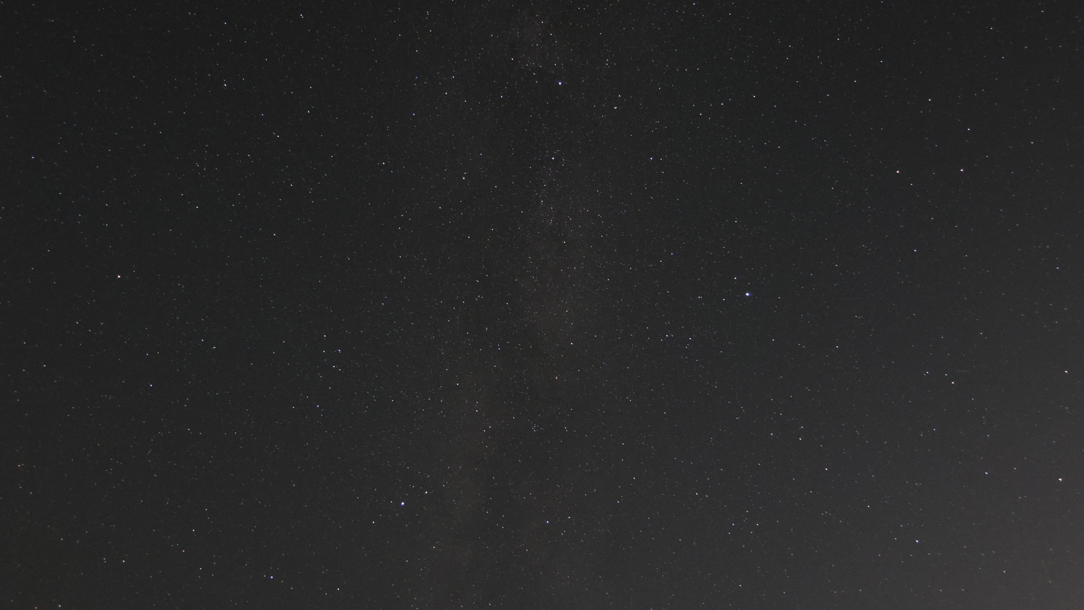 The core of the Milky Way in the night sky, taken with the Canon Powershot V1.