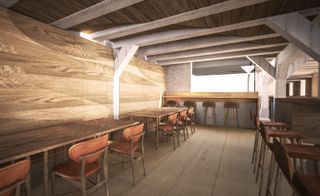Rendering of the main dining area