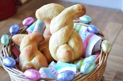 Marmite Easter bunny buns