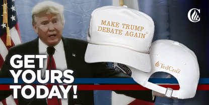 Ted Cruz's new anti-Trump hat.