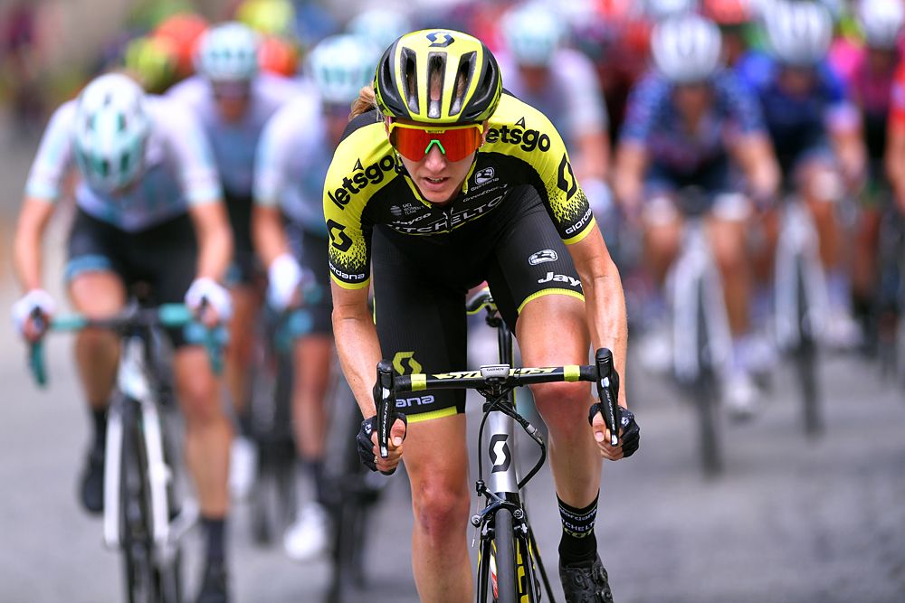 Lucy Kennedy (Mitchelton-Scott) makes a late attack on stage 3 at the Giro Rosa