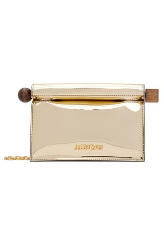 Jacquemus Gold La Casa 'la Petite Pochette Rond Carré' Clutch