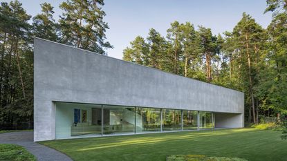 Trim House concrete Lithuanian house