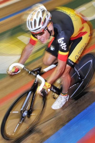 Philippe Gilbert on the velodrome