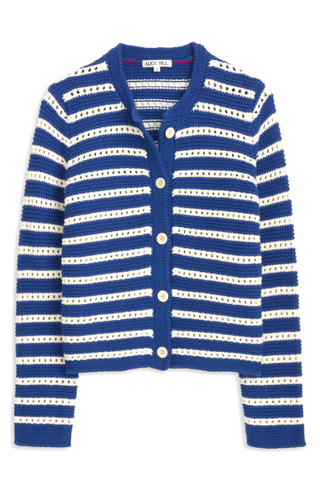 Alex Mill Haley Stripe Cotton Cardigan (Was $185) 