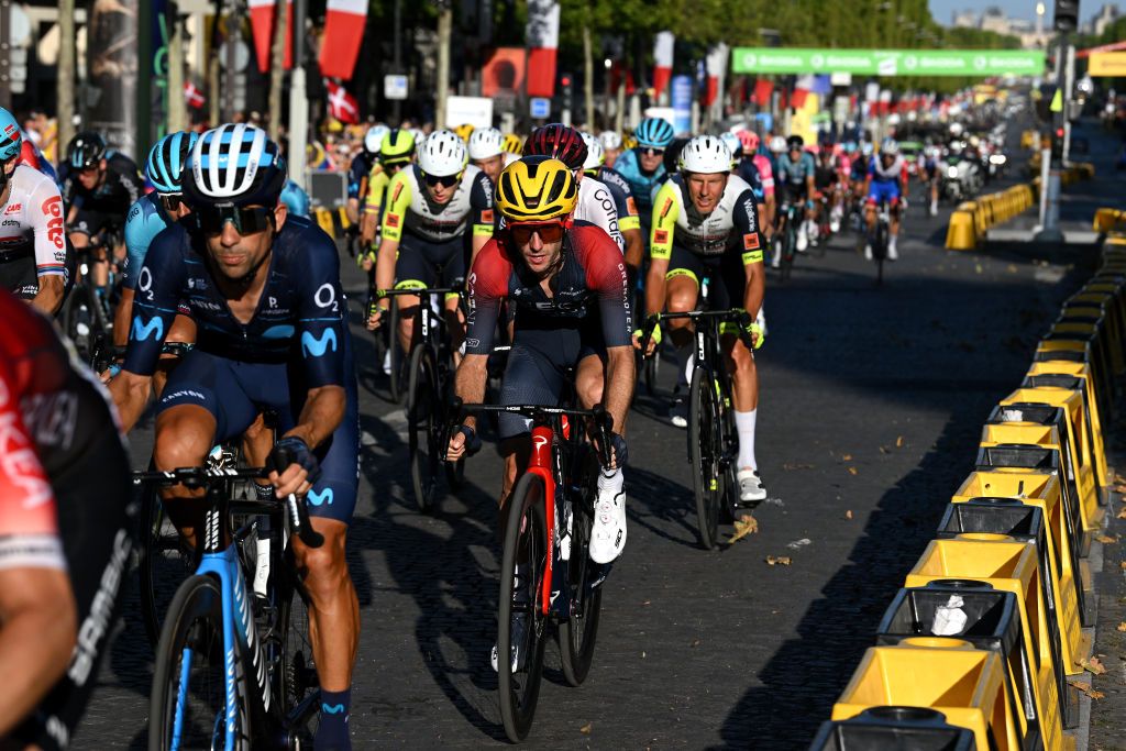 PARIS FRANCE JULY 24 Adam Yates of United Kingdom and Team INEOS Grenadiers during the 109th Tour de France 2022 Stage 21 a 1156km stage from Paris La Dfense to Paris Champslyses TDF2022 WorldTour on July 24 2022 in Paris France Photo by Dario BelingheriGetty Images