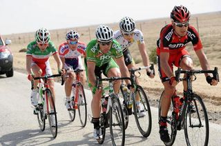 Manuel Quinziato, right, made his BMC debut at the Tour of Qatar.