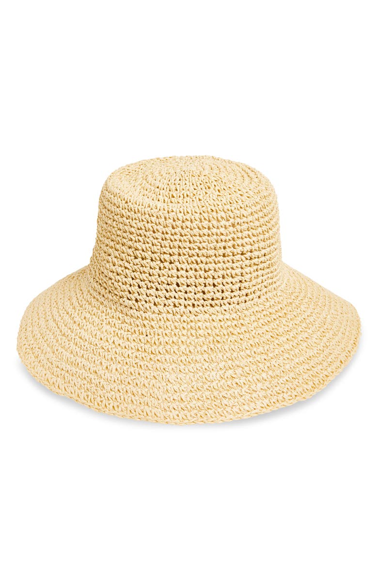 Lantern Packable Straw Bucket Hat
