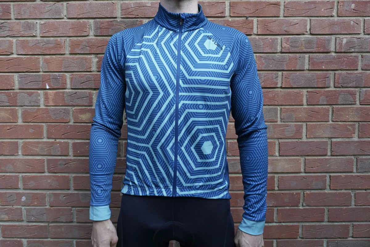 Yellow/Navy XXL Altura Men's Icon Icon Hex-Repeat Mens Long Sleeve Jersey