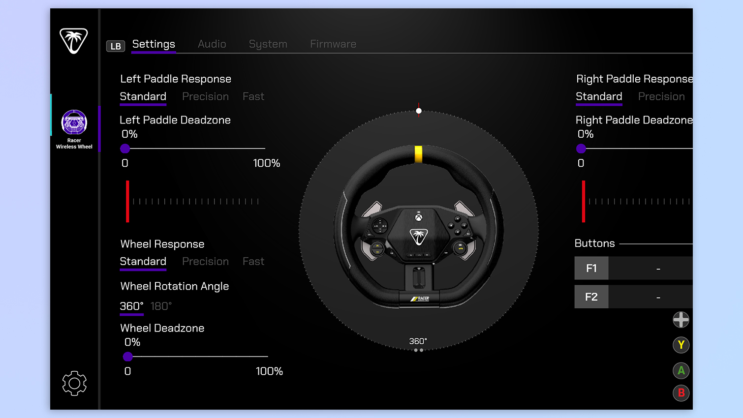 A screenshot of Turtle Beach Control Center 2