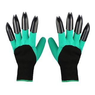 Orgajoyful Garden Gloves With Claws for Planting, Breathable Claw Gardening Gloves, Gift for Women (green)