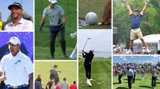 A selection of images of viral moments in the 2023 golf season