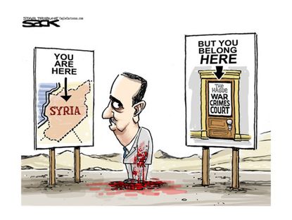 Political cartoon Syria Assad