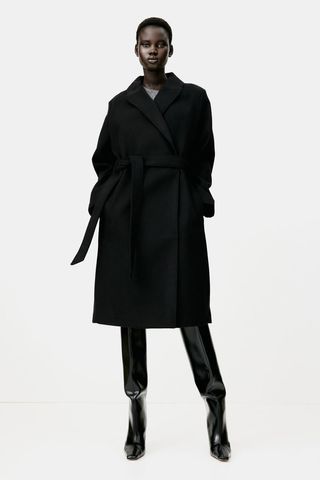 Tie Belt Coat