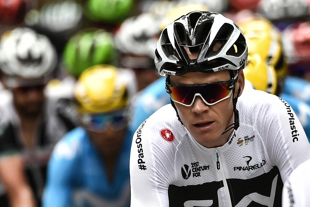 Chris Froome (Team Sky) during during stage 13 at the Tour de France