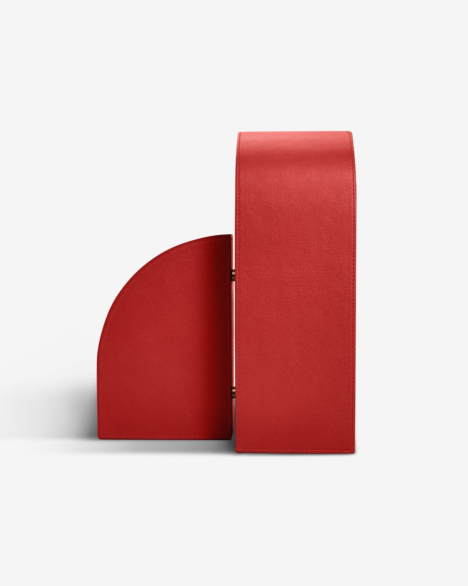 Left Cubist Bookend - Red