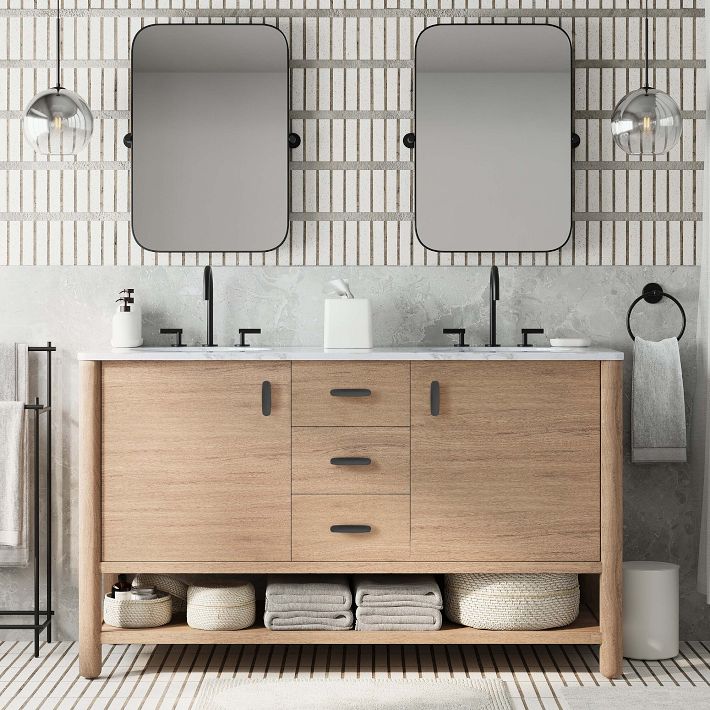 Hargrove Double Bathroom Vanity (60&quot;&amp;ndash;72&quot;)